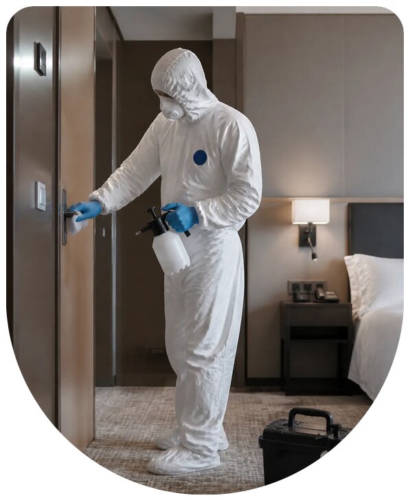 Профессиональная комплексная дезинфекция гостиницы в Воткинске